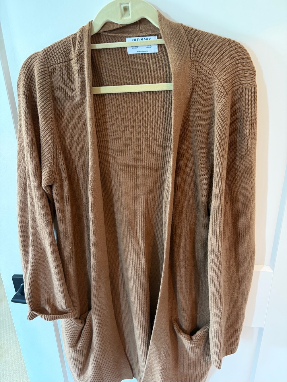 Old Navy Open-Front Camel Brown Cardigan